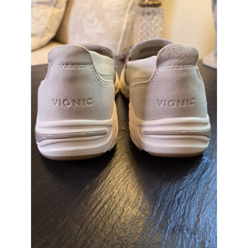 Vionic Women's Walk Roam Loafers Orthopedic Cream Leather Size 7.5 NEW! $160 - Picture 6 of 10